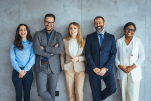 Group of diverse legal professionals